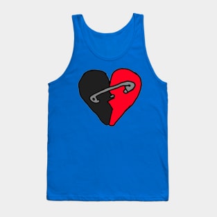 Safety Pin Heart Tank Top